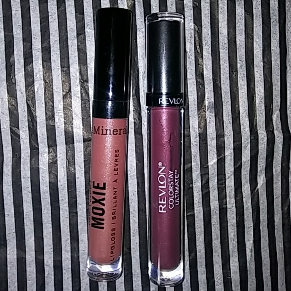 Bare Minerals and Revlon Lipgloss/Lipstick Bundle